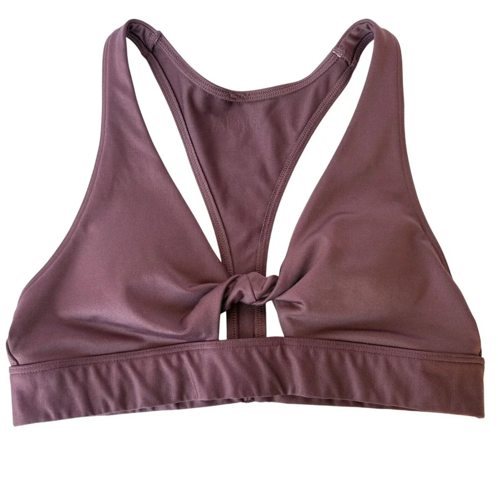 Victoria's Secret Sports Bra Womens Medium Small Black Padded Athleisure VS‎